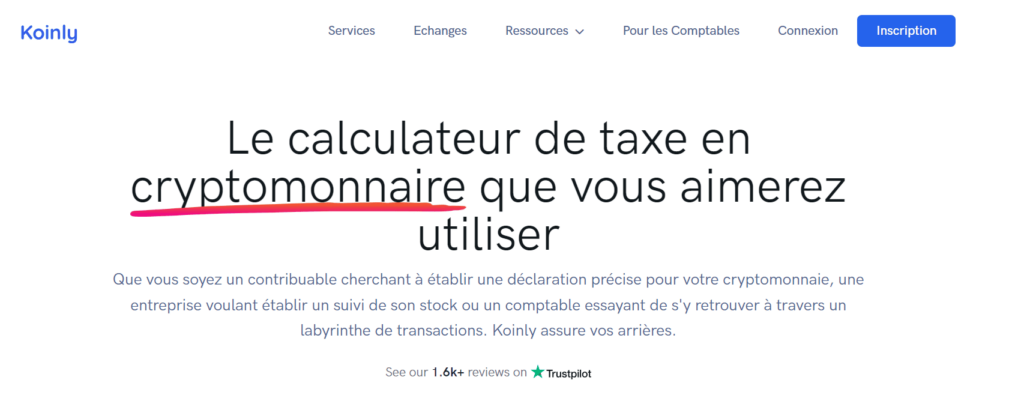 Calculez Taxes Koinly