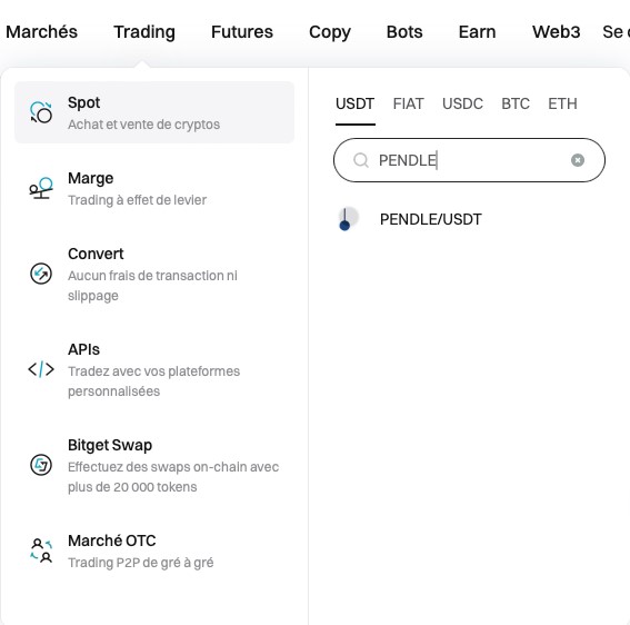 Acheter et trader pendle