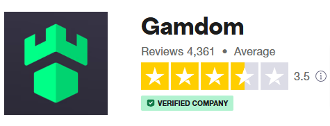 Gamdom avis trustpilot