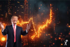 Moeda meme de Trump.