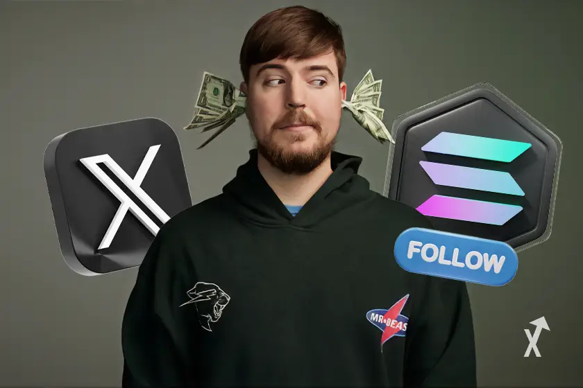 Concurso da MrBeast na Solana.