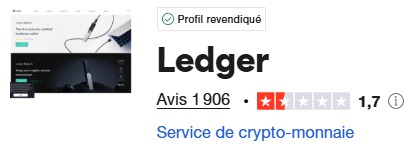 Trustpilot capture d'écran