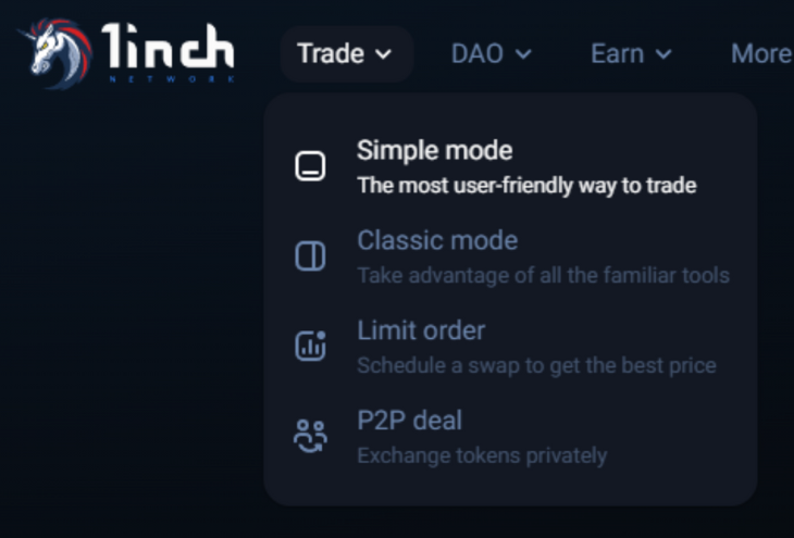 trading 1inch