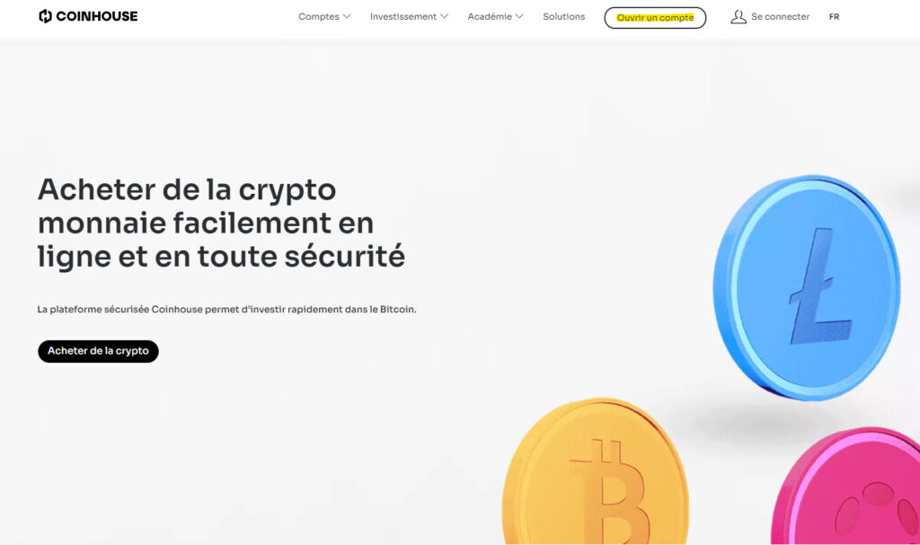 coinhouse ouvrir un compte