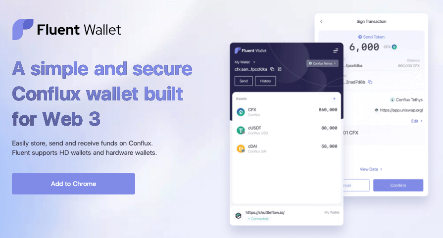 fluent wallet conflux