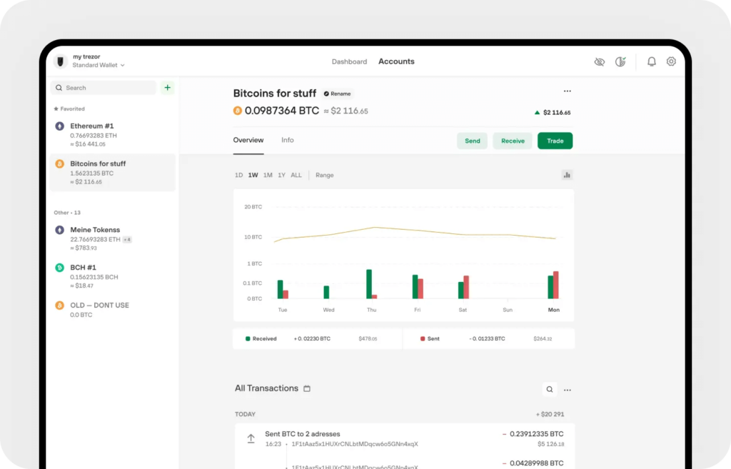 trezor suite