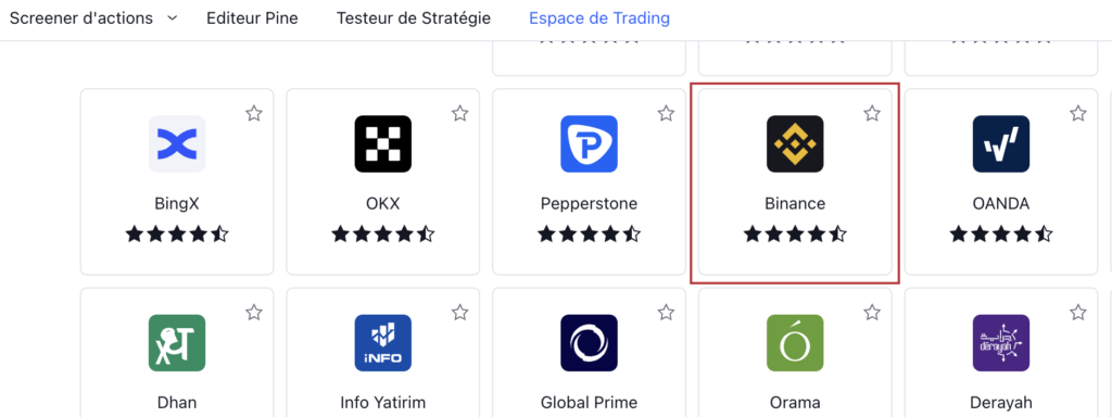 binance tradingview configuration
