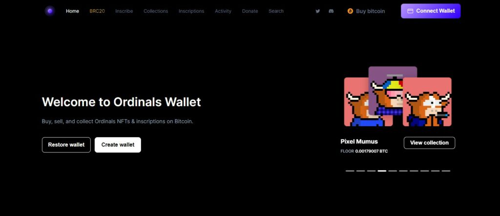 ordinal wallet