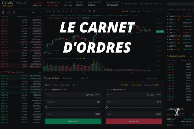 carnet d'ordres