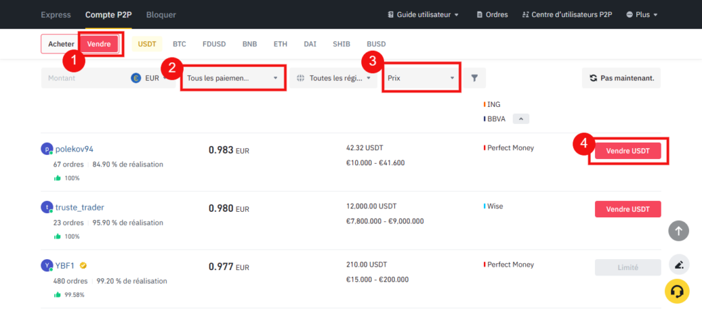p2p retrait binance