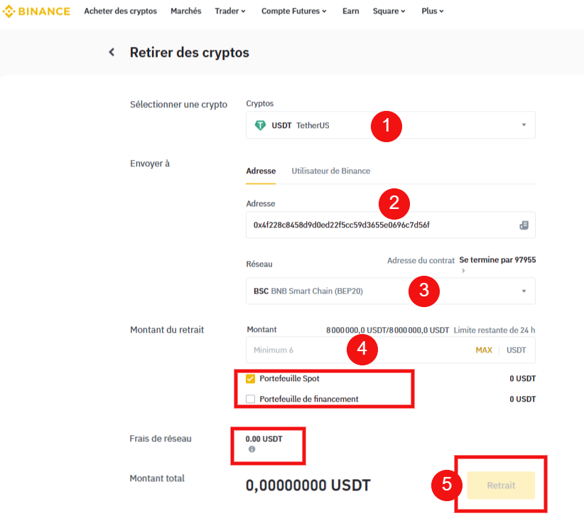 retrait btc binance