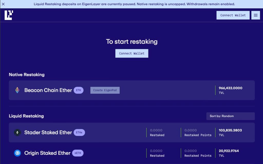 Découverte et exploration de la plateforme EigenLayer