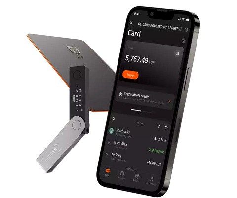 Application et paiement en crypto avec Ledger