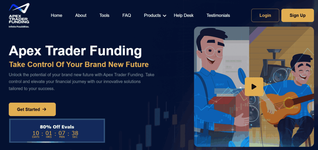 Apex trader funding siteweb presentation et guide