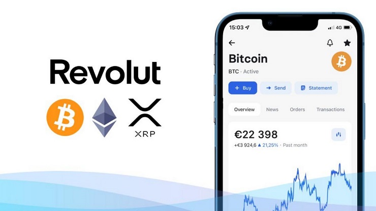 Guide Etape par Etape retrait de crypto depuis app Revolut