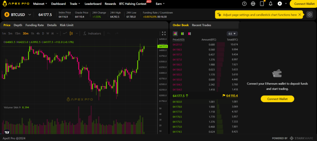 Trade ApeX DEX