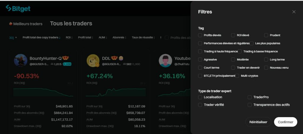 option copy trading bitget meilleurs traders