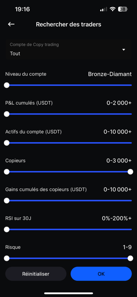 Recherche traders