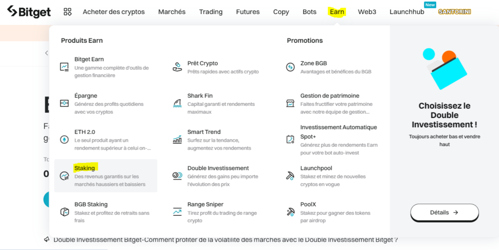 Guide comment staker vos cryptomonnaies sur Bitget