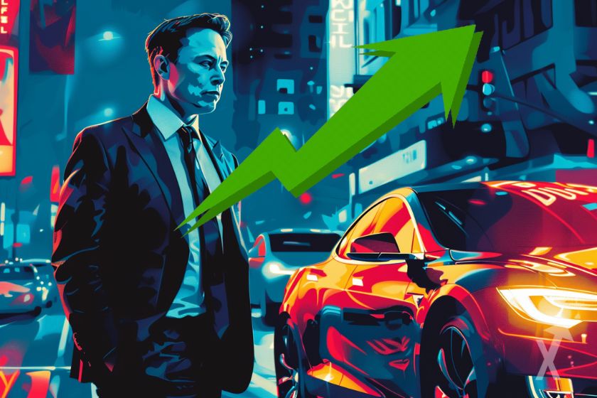 Bourse action Tesla hausse S&P500