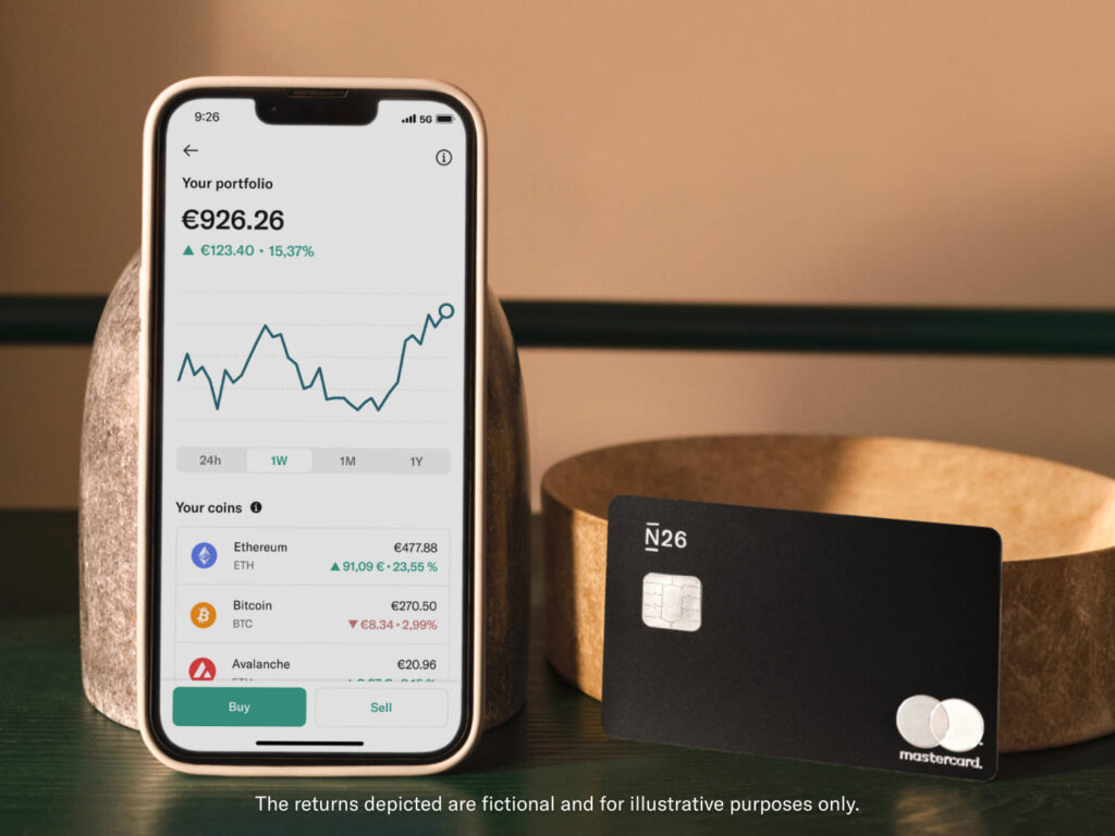 N26 crypto interface