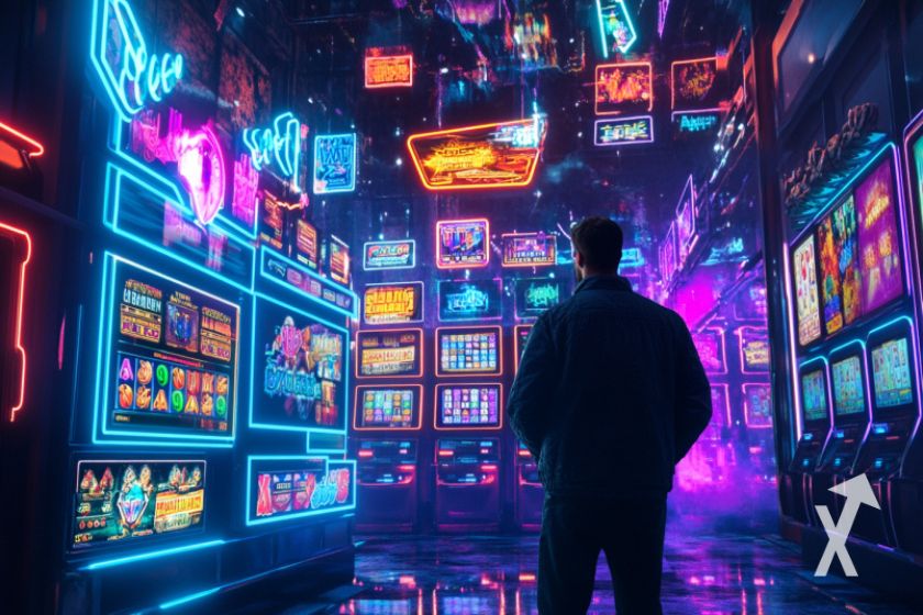 un homme hésitant pour choisir son casino en ligne