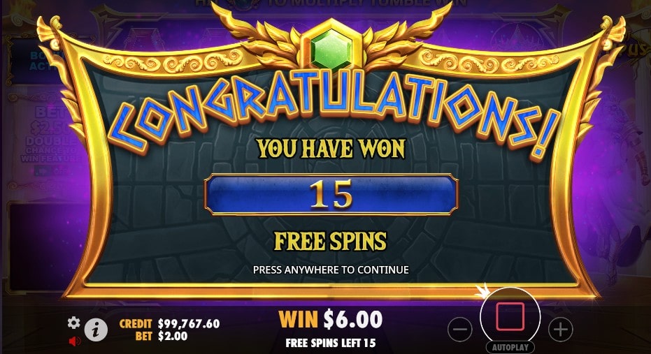 free spins gates of olympus
