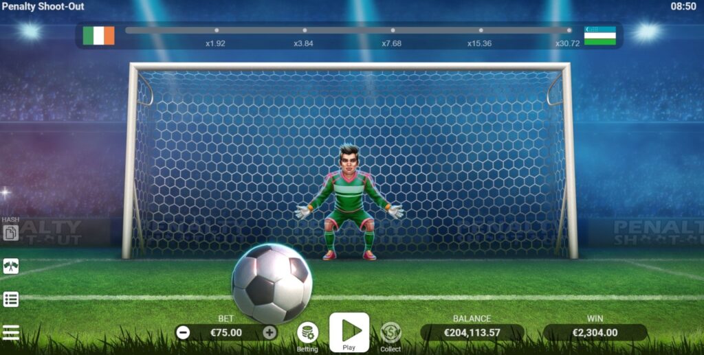 mini-jeux casino penalty shoot