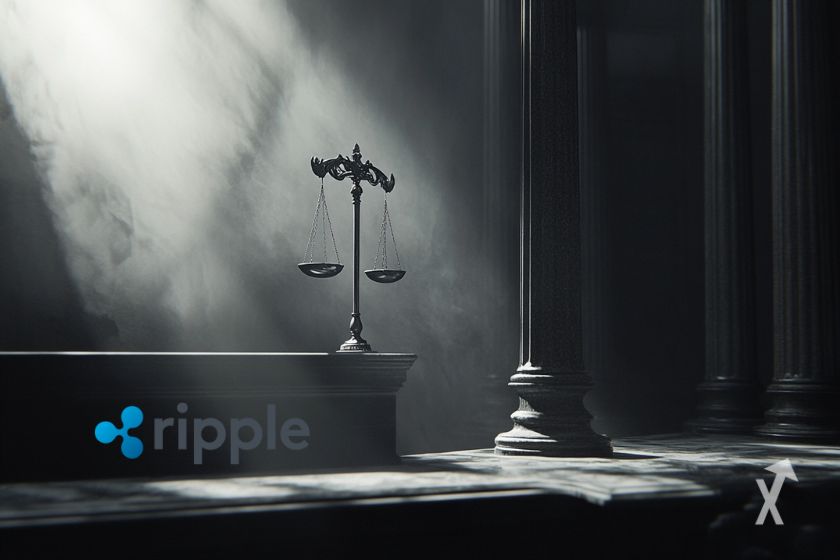 Le logo Ripple au tribunal