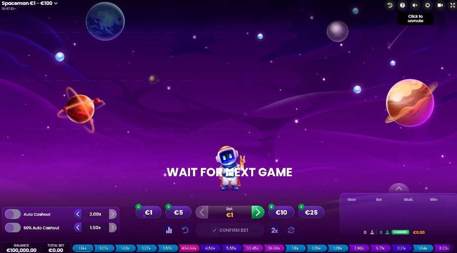 spaceman mini-jeux casino