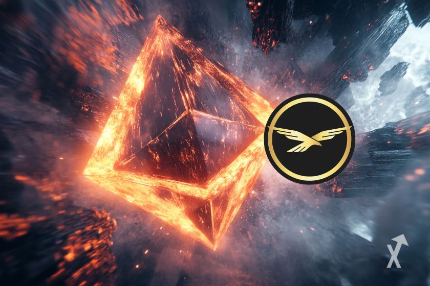 Le logo Ethereum et WLFI