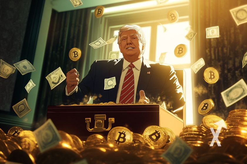 cover de trump crypto