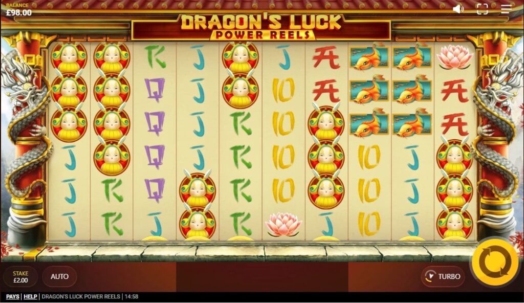Dragons luck power jeu Red Tiger