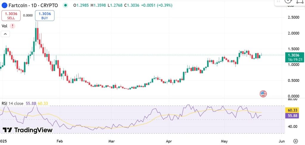 El precio de FARTCOIN