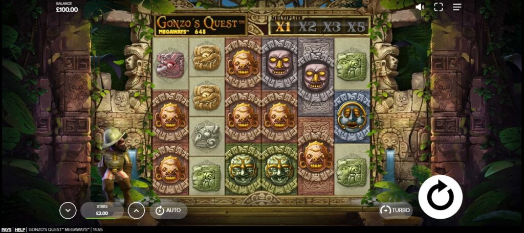 Gonzo Quest Megaways jeu red tiger