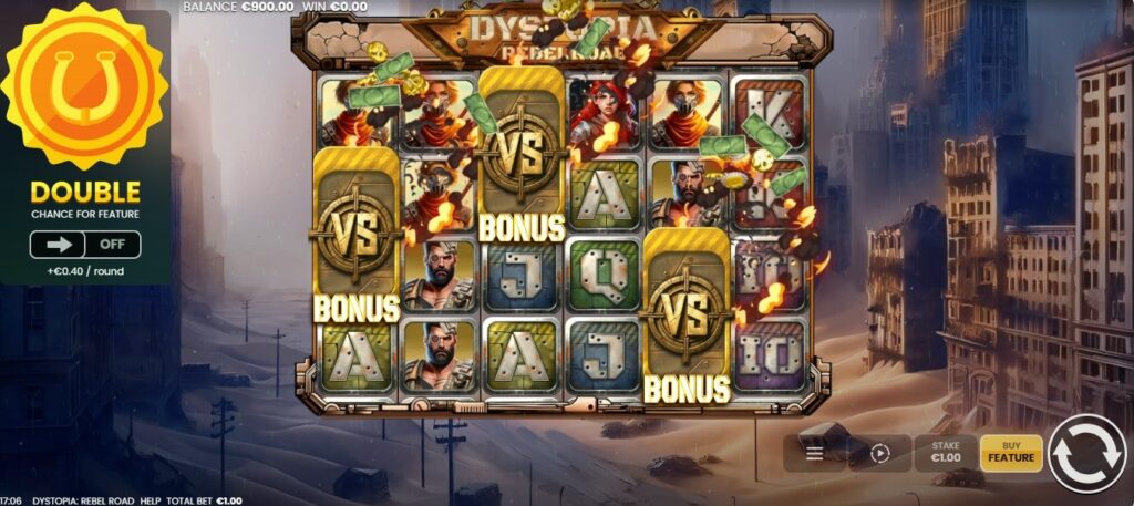 déclanchement du jeu bonus de dystopia rebel road
