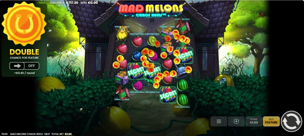 jeu bonus sur Mad Melons