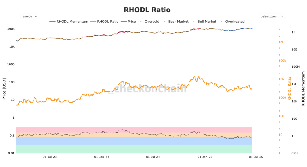 graphique du RHODL Bitcoin