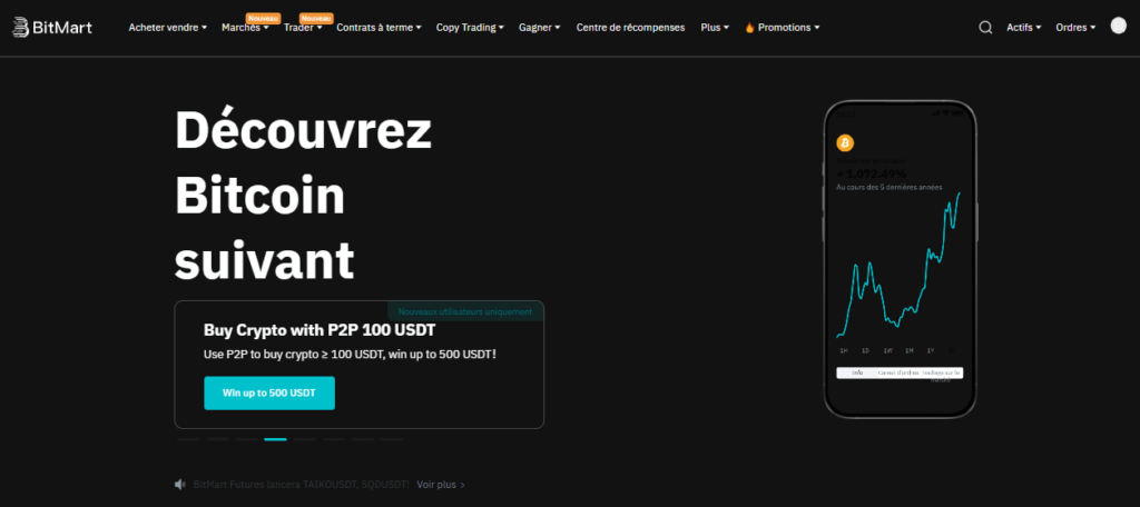accueil Bitmart