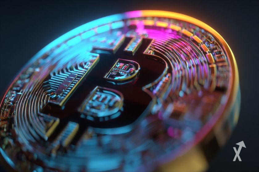 Bitcoin avec des couleurs