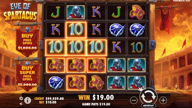 cascade dans eye of spartacus