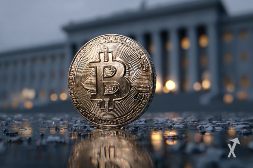 Une pièce de Bitcoin