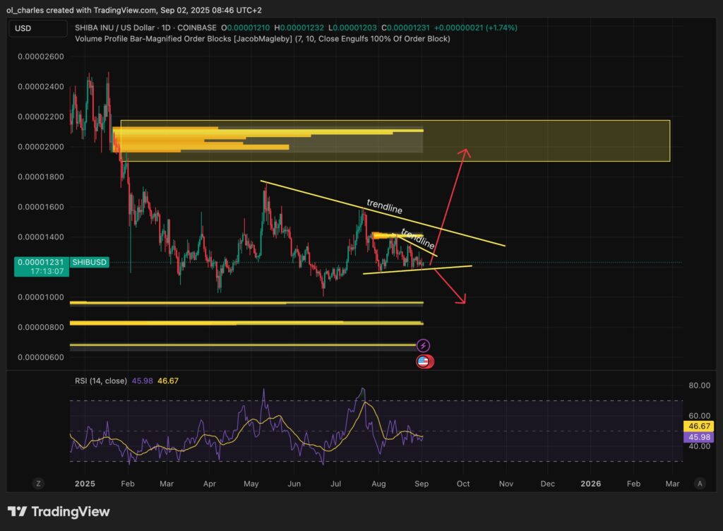 cotización de SHIBA INU en 1 día