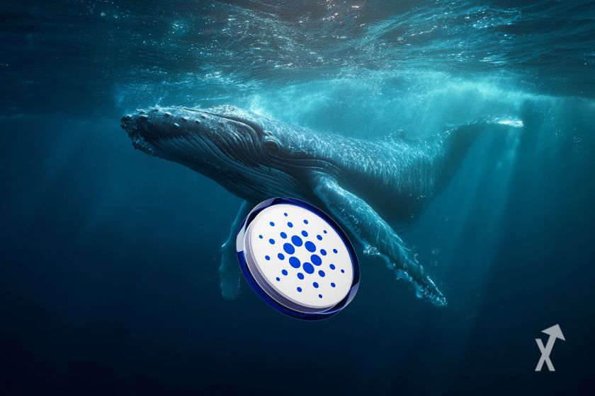Une baleine avec le token Cardano