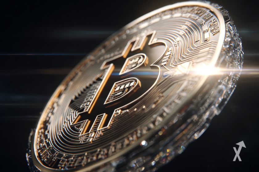 Une pièce de Bitcoin