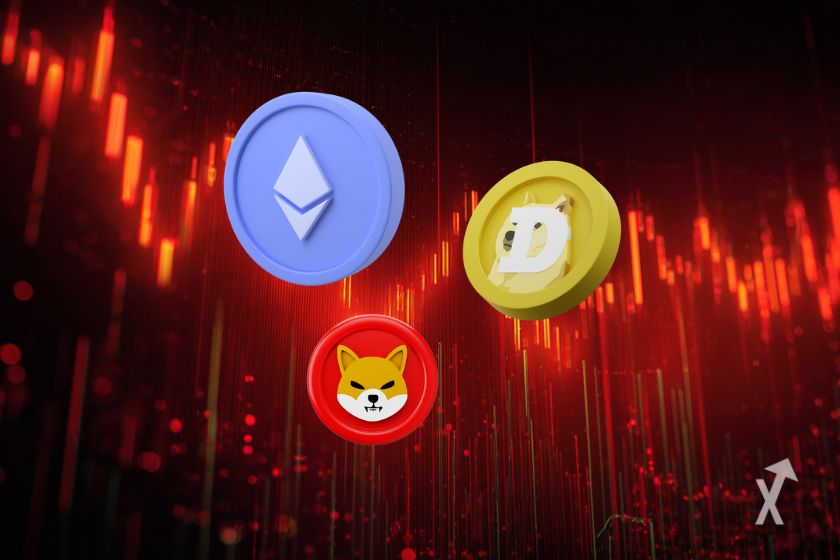 Les tokens ETH SHIB DOGE