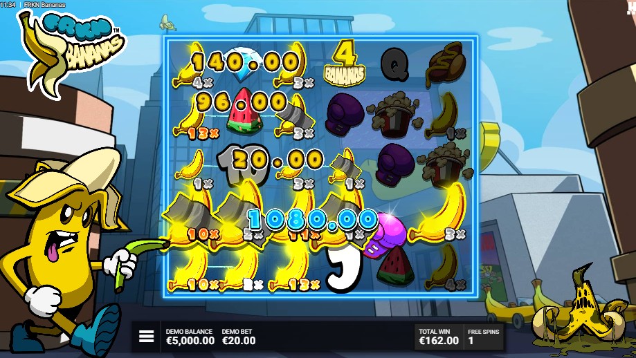 free spins frkn bananas