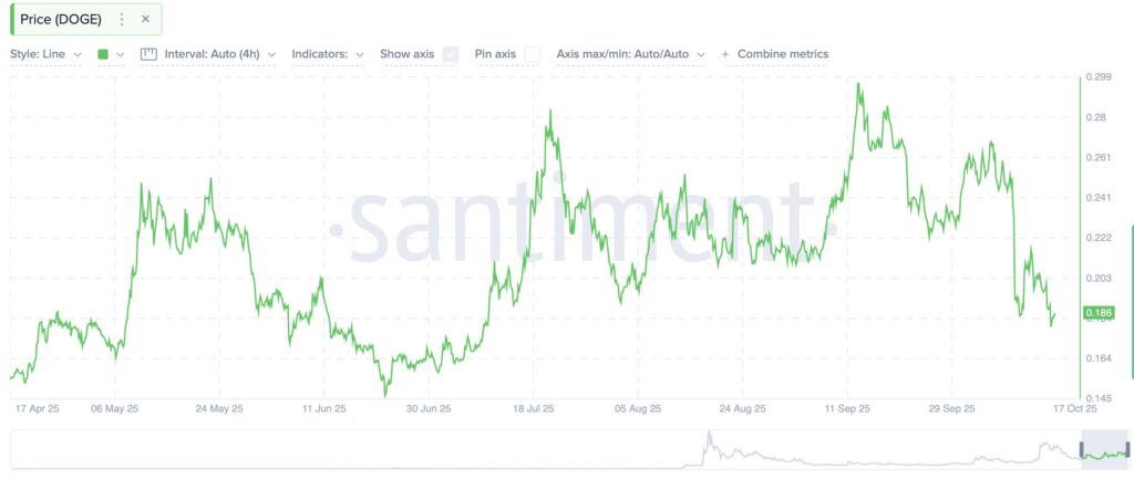 DOGE COIN chart price