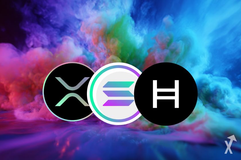 xrp solana hedera