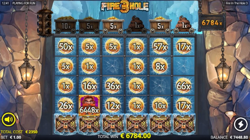 gros win sur Fire in the hole 3